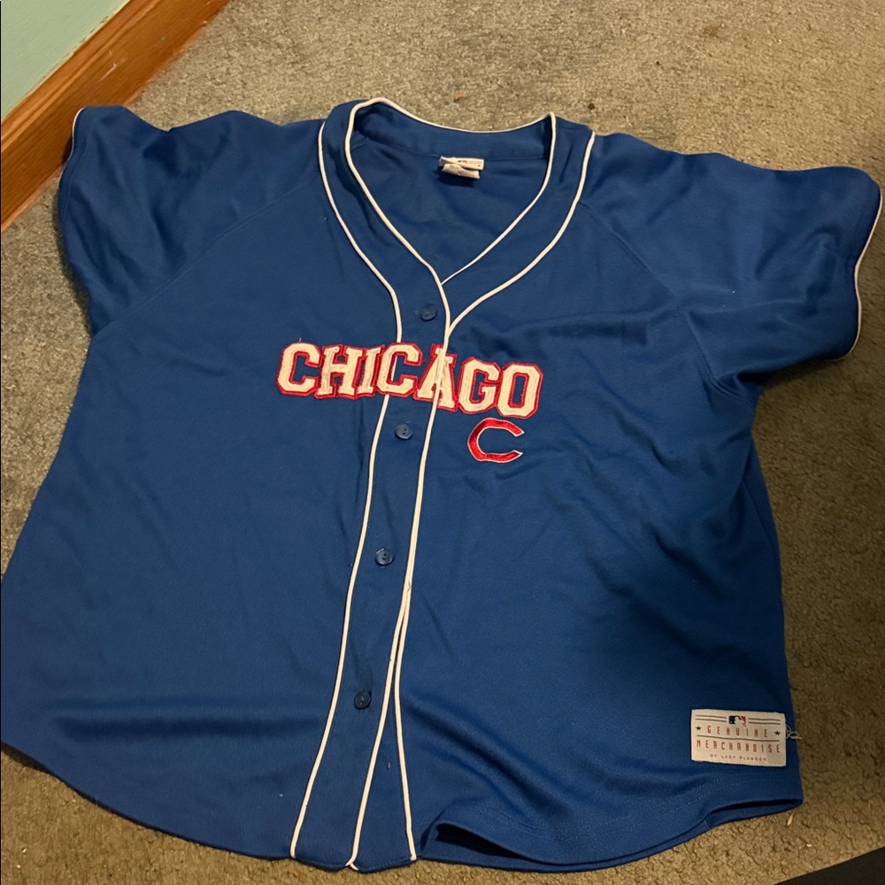 Blue Chicago Baseball Jersey